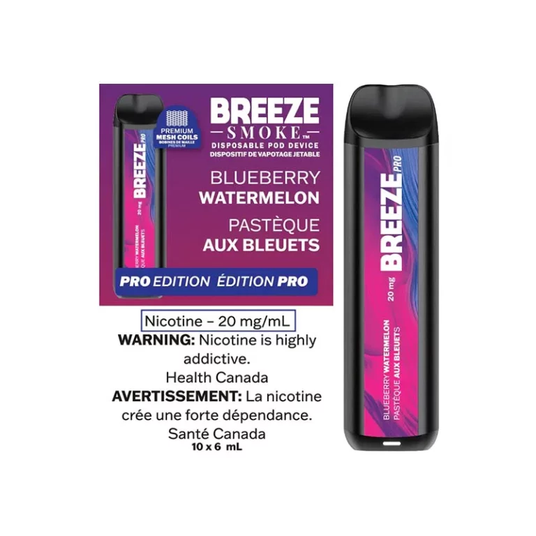 Breeze Pro 2000 Puffs Blueberry Watermelon