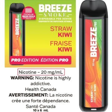 Breeze Pro 2000 Puffs StrawKiwi