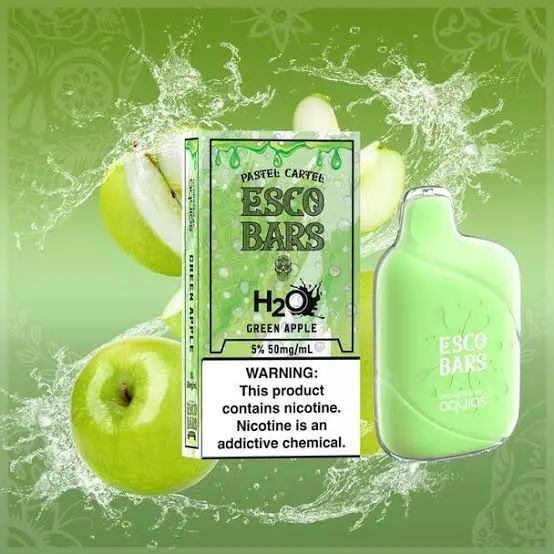 Esco Bar H20 6000 Puffs Green Apple