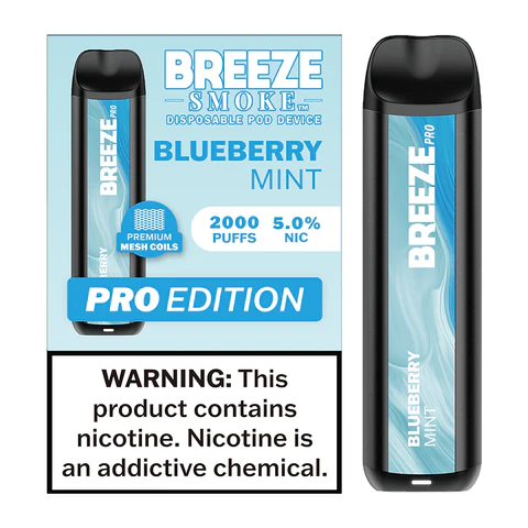Breeze Pro 2000 Puffs Blueberry Mint