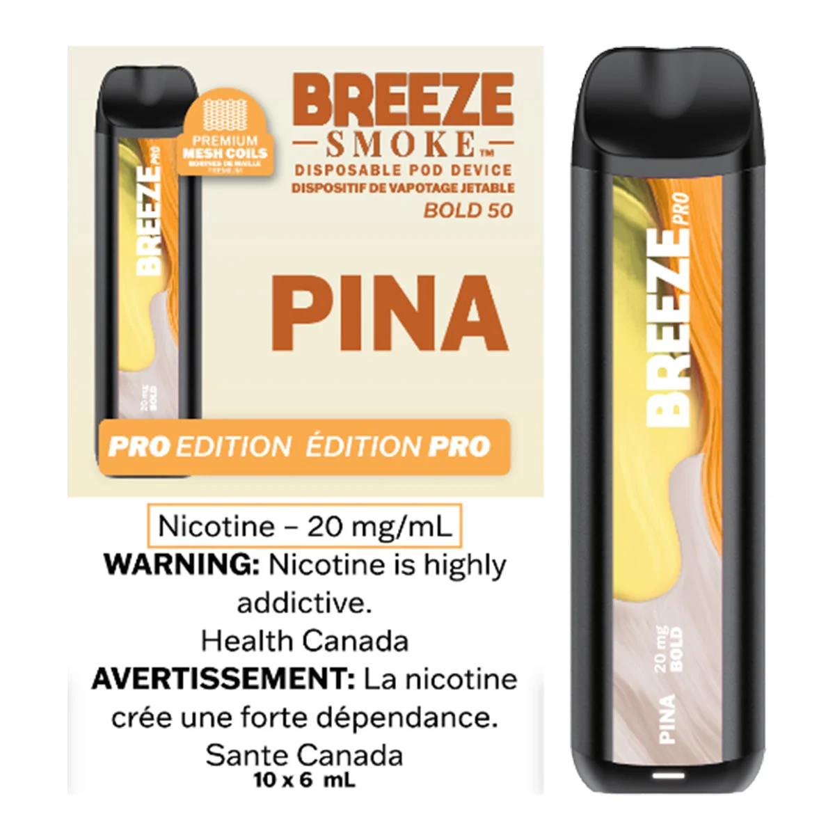 Breeze Pro 2000 Puffs Pina Colada